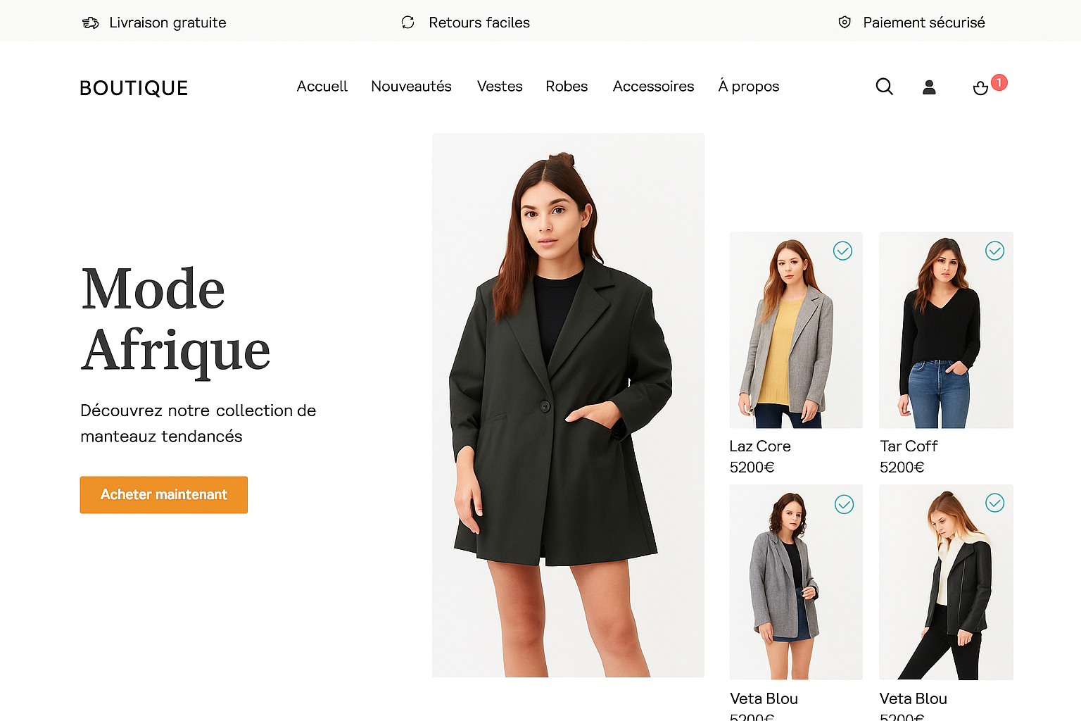 Boutique Mode Afrique